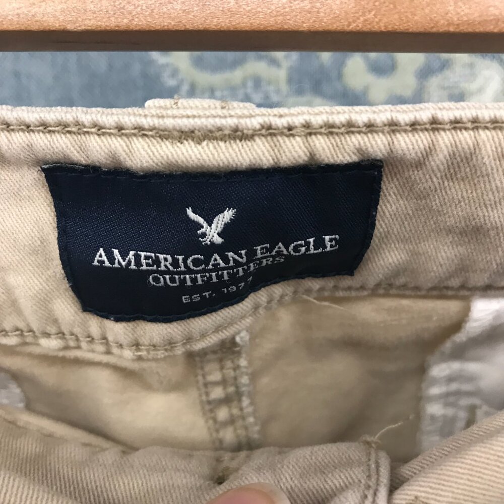 American Eagle Outfitters Tan Flare Pants - Picture 2 of 3